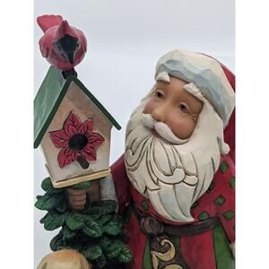 Jim Shore - A Year of Cheer Santa with Birdhouse - Heartwood Creek Figurine